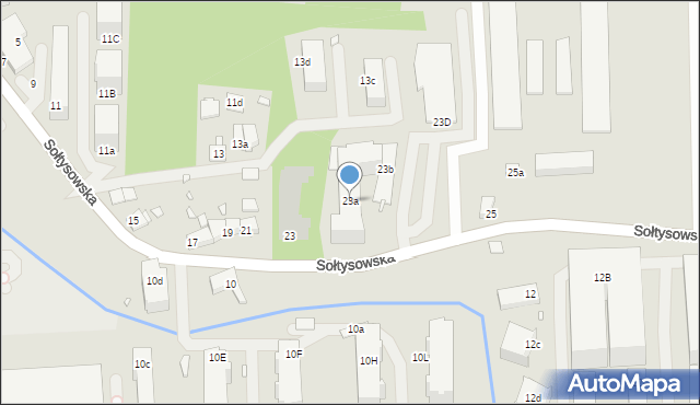 Kraków, Sołtysowska, 23a, mapa Krakowa