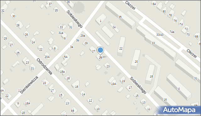 Krasnystaw, Sobieskiego, 25, mapa Krasnystaw