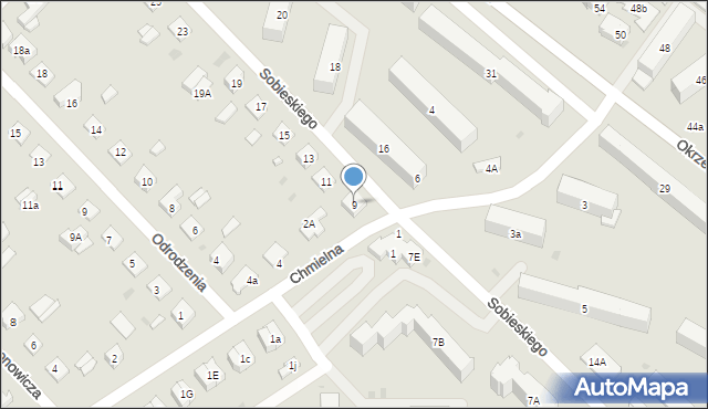 Krasnystaw, Sobieskiego, 9, mapa Krasnystaw