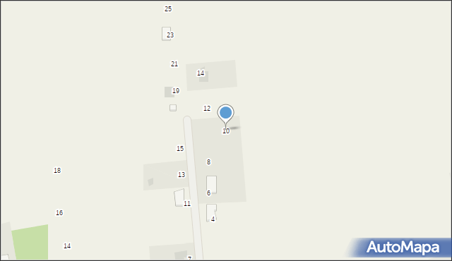 Krępsko, Sosnowa, 10, mapa Krępsko