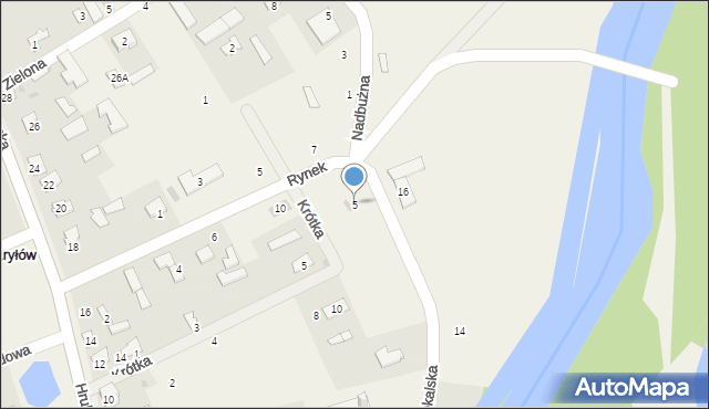 Kryłów, Sokalska, 5, mapa Kryłów