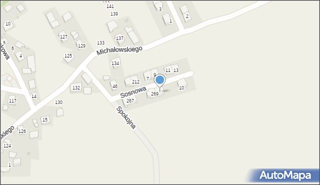 Krzysztoforzyce, Sosnowa, 8/2, mapa Krzysztoforzyce