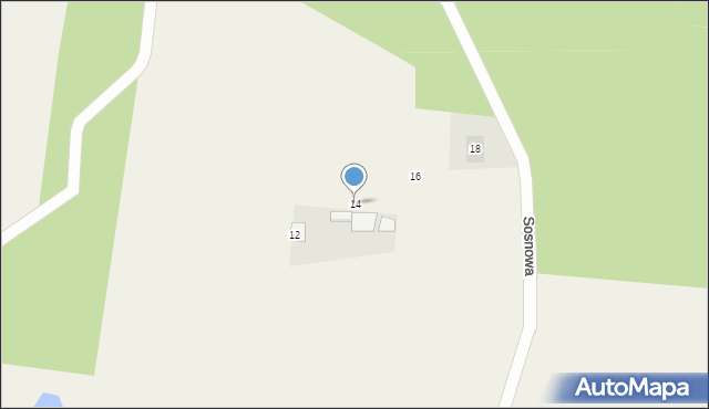 Kuriany, Sosnowa, 14, mapa Kuriany
