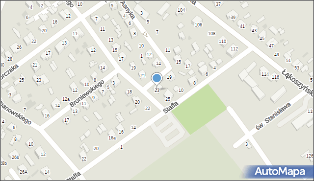 Kutno, Solskiego Ludwika, 23, mapa Kutno