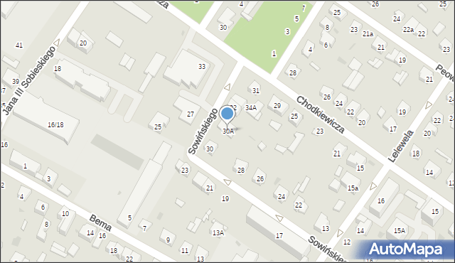 Kutno, Sowińskiego Józefa, gen., 30A, mapa Kutno