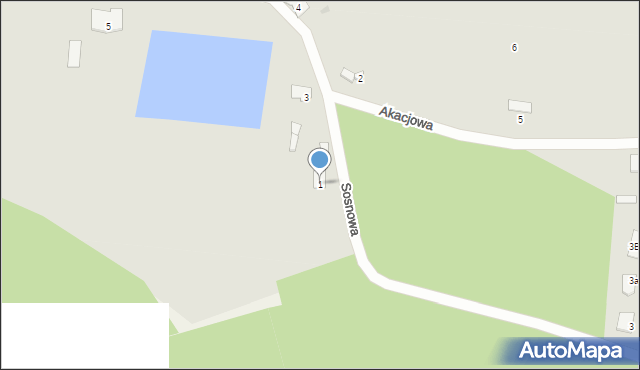 Łabiszyn, Sosnowa, 1, mapa Łabiszyn