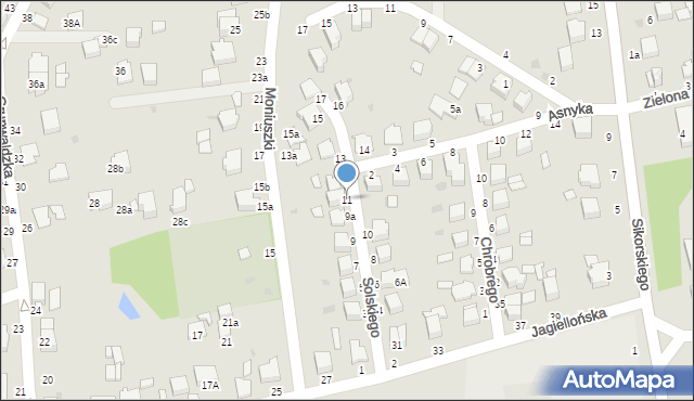 Łańcut, Solskiego Ludwika, 11, mapa Łańcut