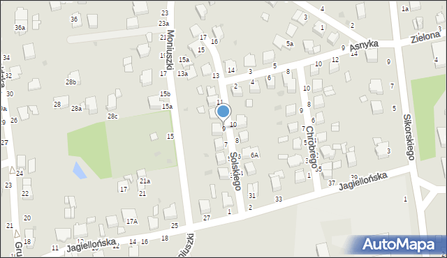 Łańcut, Solskiego Ludwika, 9, mapa Łańcut