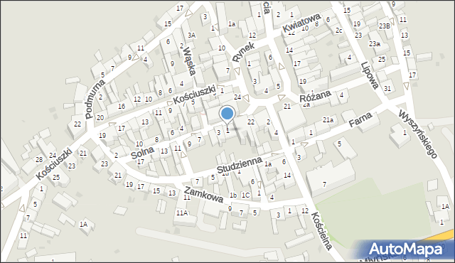 Łasin, Solna, 1, mapa Łasin