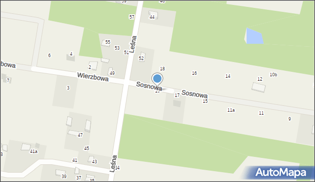 Łaznowska Wola, Sosnowa, 19, mapa Łaznowska Wola