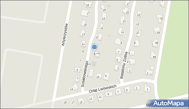 Lębork, Sosabowskiego Stanisława Franciszka, gen., 6, mapa Lębork