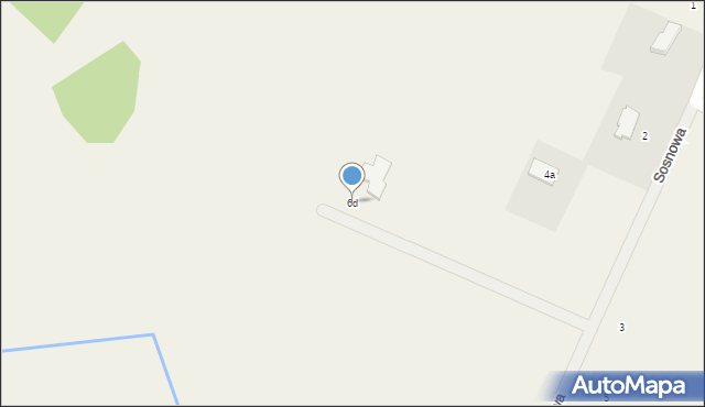 Lędowo, Sosnowa, 6d, mapa Lędowo