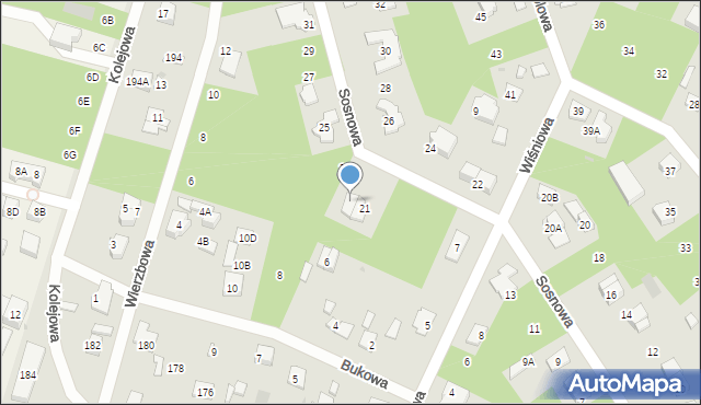 Legionowo, Sosnowa, 21A, mapa Legionowo