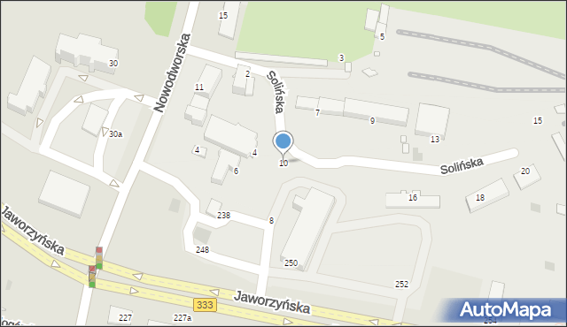 Legnica, Solińska, 10, mapa Legnicy