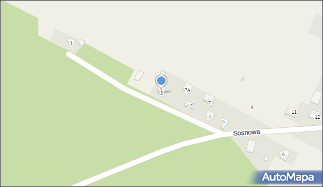 Lelis, Sosnowa, 2, mapa Lelis
