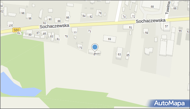 Leszno, Sochaczewska, 67, mapa Leszno