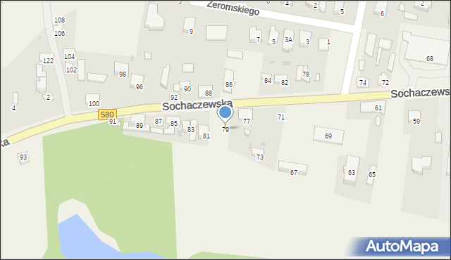 Leszno, Sochaczewska, 79, mapa Leszno