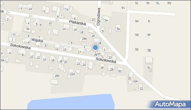 Leszno, Sokołowska, 19, mapa Leszno