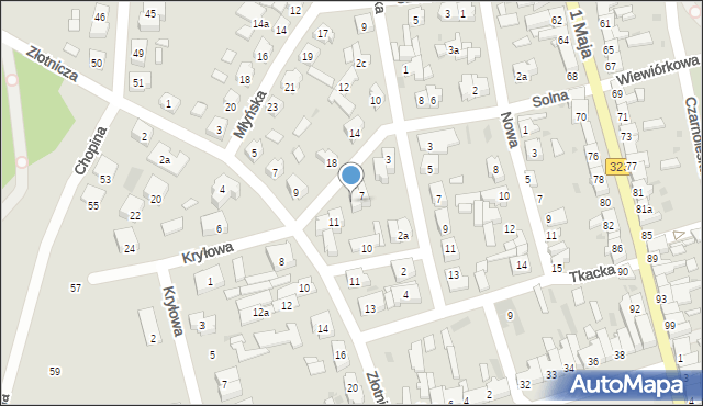 Leszno, Solna, 9, mapa Leszno