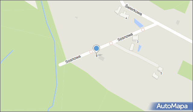 Libiąż, Sosnowa, 9, mapa Libiąż