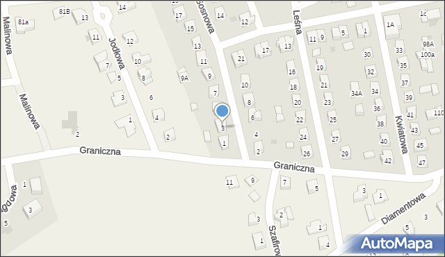 Lidzbark, Sosnowa, 3, mapa Lidzbark