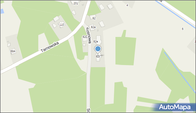 Lipiny, Sosnowa, 5, mapa Lipiny