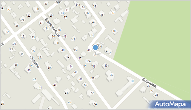 Łochów, Sosnowa, 37, mapa Łochów