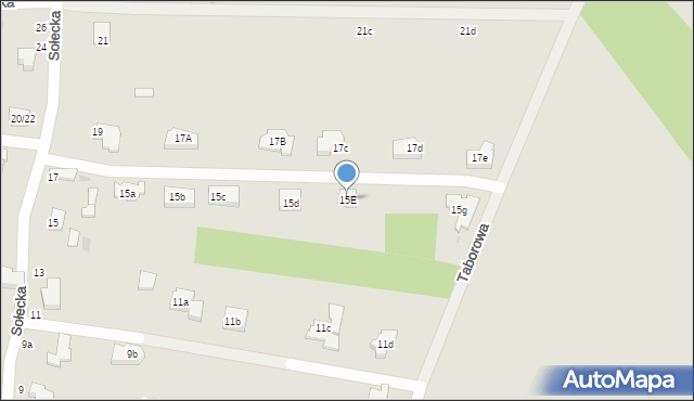 Łódź, Sołecka, 15E, mapa Łodzi
