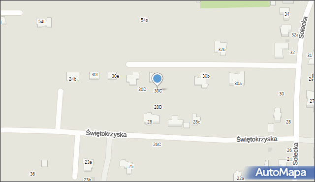 Łódź, Sołecka, 30C, mapa Łodzi