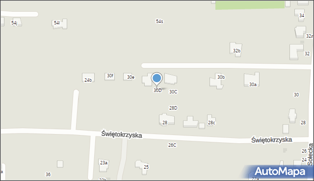 Łódź, Sołecka, 30D, mapa Łodzi