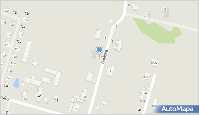 Łódź, Sołecka, 4, mapa Łodzi