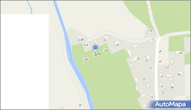 Łoś, Sołecka, 19c, mapa Łoś