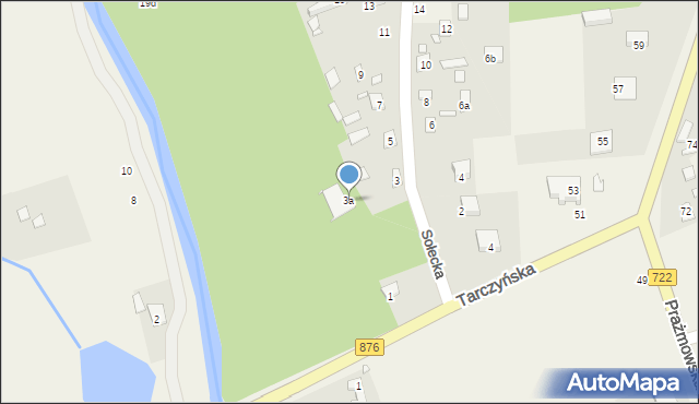 Łoś, Sołecka, 3a, mapa Łoś