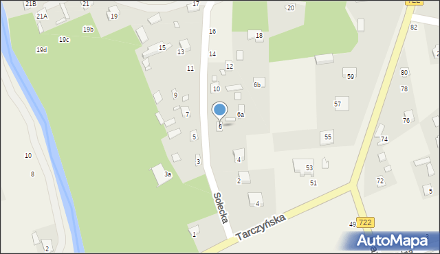 Łoś, Sołecka, 6, mapa Łoś