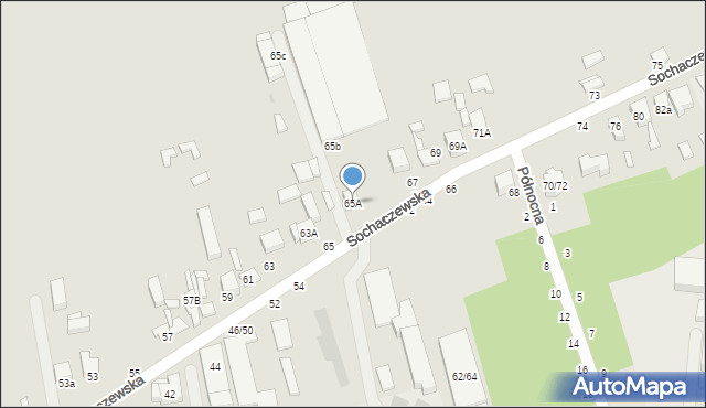 Łowicz, Sochaczewska, 65A, mapa Łowicza