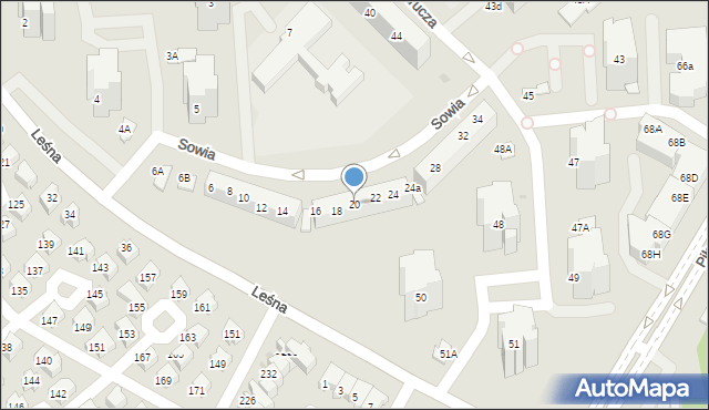 Lubin, Sowia, 20, mapa Lubin