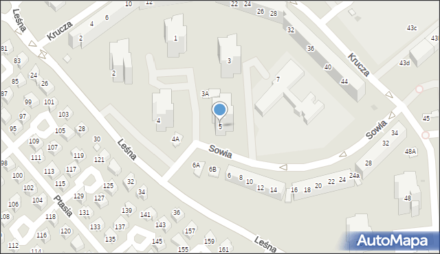 Lubin, Sowia, 5, mapa Lubin