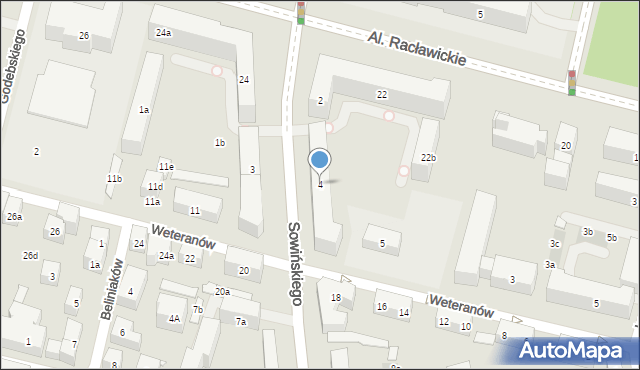 Lublin, Sowińskiego Józefa, gen., 4, mapa Lublina