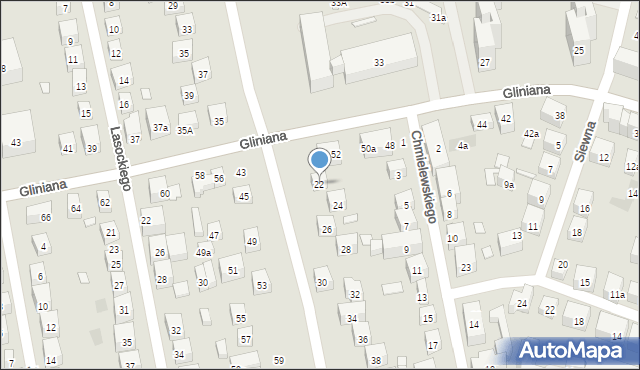 Lublin, Sowińskiego Józefa, gen., 22, mapa Lublina