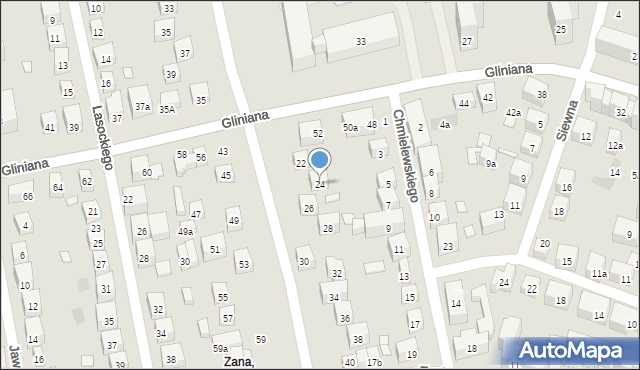 Lublin, Sowińskiego Józefa, gen., 24, mapa Lublina