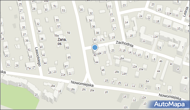 Lublin, Sowińskiego Józefa, gen., 42, mapa Lublina