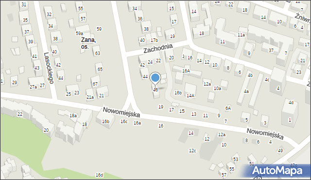 Lublin, Sowińskiego Józefa, gen., 46, mapa Lublina