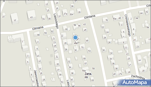 Lublin, Sowińskiego Józefa, gen., 49a, mapa Lublina