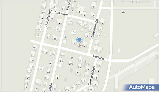 Lublin, Solarza Ignacego, 3A, mapa Lublina