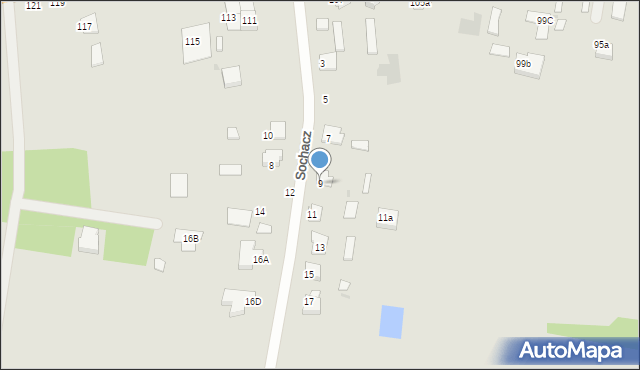 Łuków, Sochacz, 9, mapa Łuków