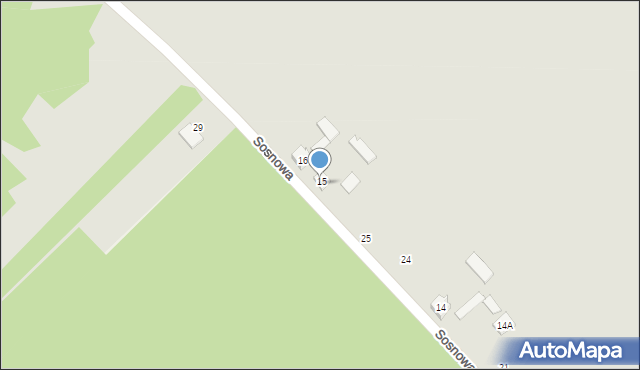 Magnuszew, Sosnowa, 26, mapa Magnuszew
