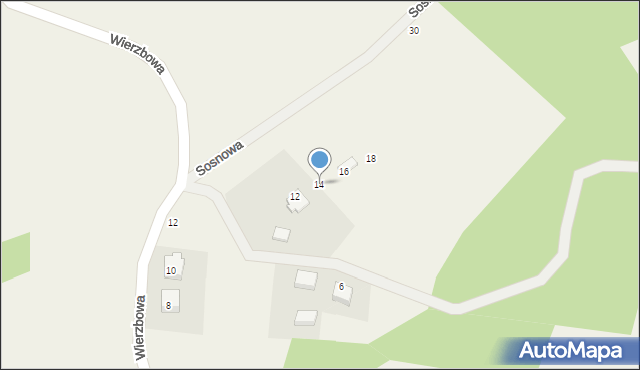 Maks, Sosnowa, 14, mapa Maks