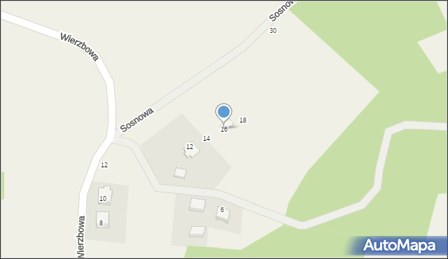 Maks, Sosnowa, 16, mapa Maks