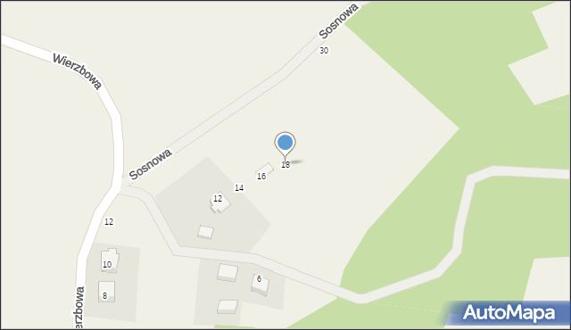 Maks, Sosnowa, 18, mapa Maks