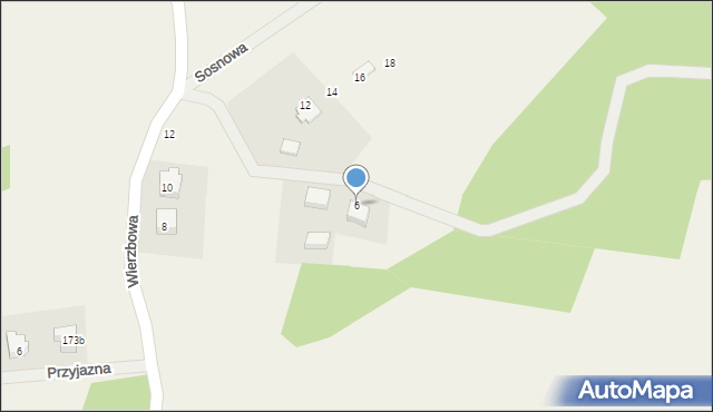 Maks, Sosnowa, 6, mapa Maks